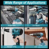 Accu Klinknageltang compatibel met Makita 18V (zonder accu)‌ | Borstelloze Elektrische Popklinknageltang 25.000N Klinknagelpistool voor Blinde Klinknagels van 2,4-4,8 mm