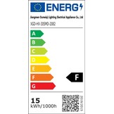 Plafondventilator voor slaapkamer en woonkamer, 106 cm, 5 houten bladen, LED-lamp, stil, houtnerf/zwart, met afstandsbediening, timer, omkeerbare DC-m