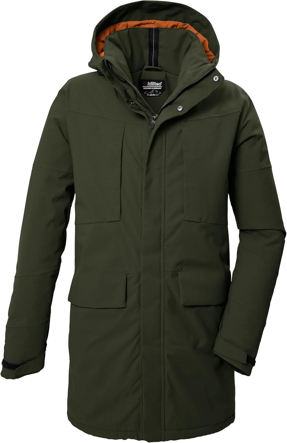 killtec Kow 80 Mn Prk heren Functionele parka/parka met afritsbare capuchon