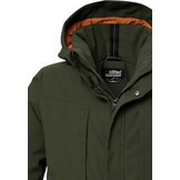 killtec Kow 80 Mn Prk heren Functionele parka/parka met afritsbare capuchon