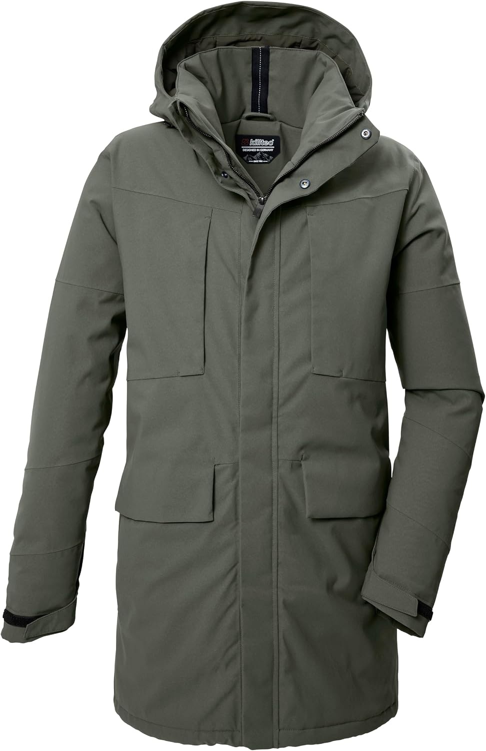 killtec Kow 80 Mn Prk heren Functionele parka/parka met afritsbare capuchon