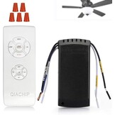 QIACHIP Universal Ceiling Fan Remote Control Kit, Wireless Ceiling Fan Lamp Remote Control Kit and Light Control Switch Timer Control for Space Cooling 220V 230V - Maat 1 Satz