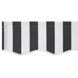 VidaXL Vervangingsdoek Zonnescherm Antraciet/Wit 380x195cm - 51% Korting