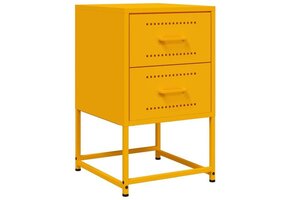 Stevig Stalen Nachtkastje Mosterdgeel - 54% Korting!