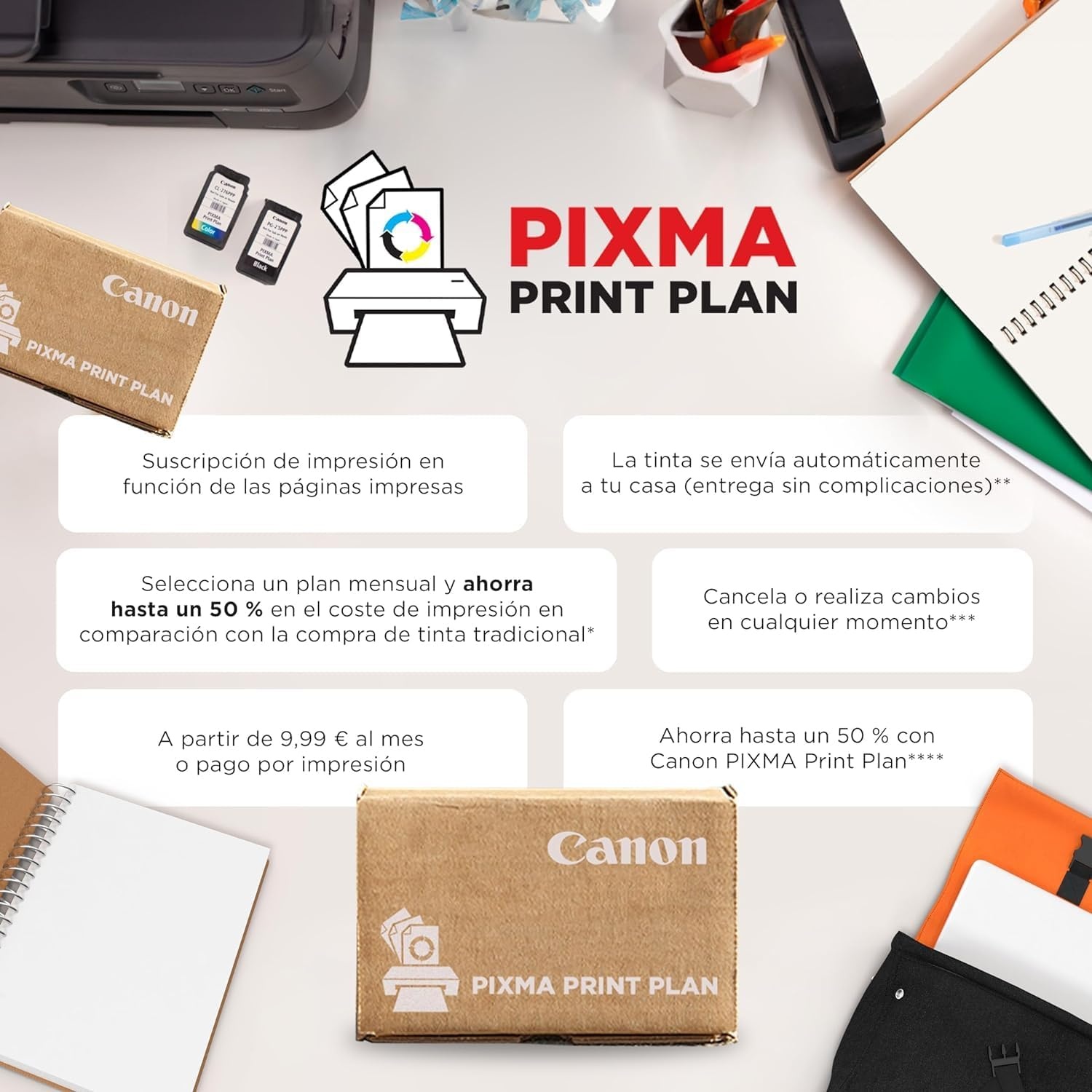 PIXMA TS7451i 3-in-1 WLAN-printer voor thuiskantoor, kopieerapparaat en scanner – compatibel met PIXMA Print Plan – afdrukken van foto's zonder rand – draadloos printen/scannen via de cloud en