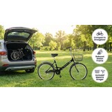 Vouwfiets 24 inch - zwart - zonder versnellingen
