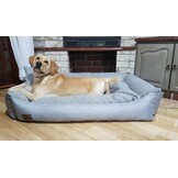 Groot Hondenbed met kussen - hondemand - hondensofa - kattenbed - kunstleer - waterdicht