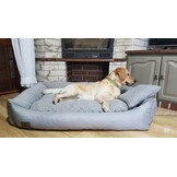 Groot Hondenbed met kussen - hondemand - hondensofa - kattenbed - kunstleer - waterdicht