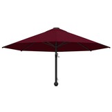vidaXL Wandparasol met metalen paal 300 cm bordeauxrood