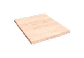 VidaXL Wastafelblad Massief Hout (Onbehandeld) 40x50cm - 34% Korting!