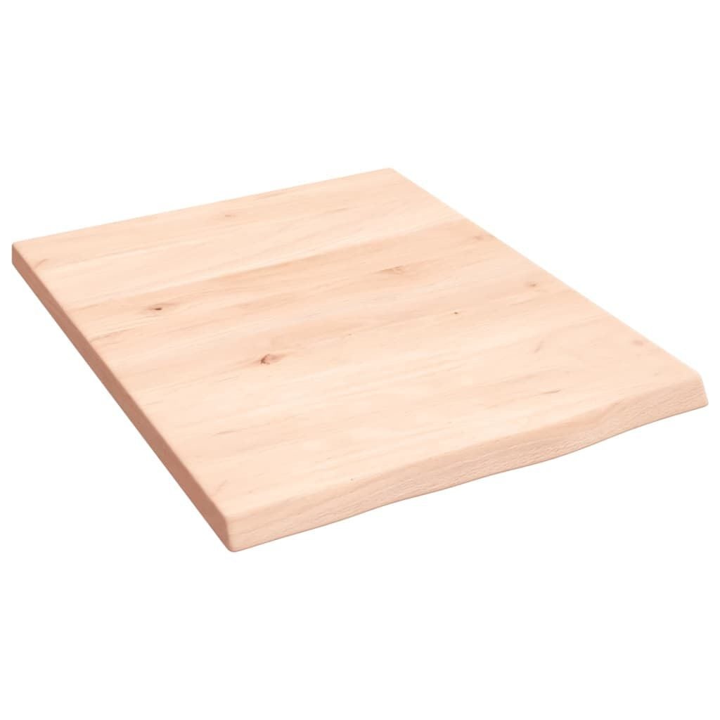 vidaXL Wastafelblad 40x50x2 cm onbehandeld massief hout