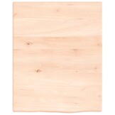 vidaXL Wastafelblad 40x50x2 cm onbehandeld massief hout
