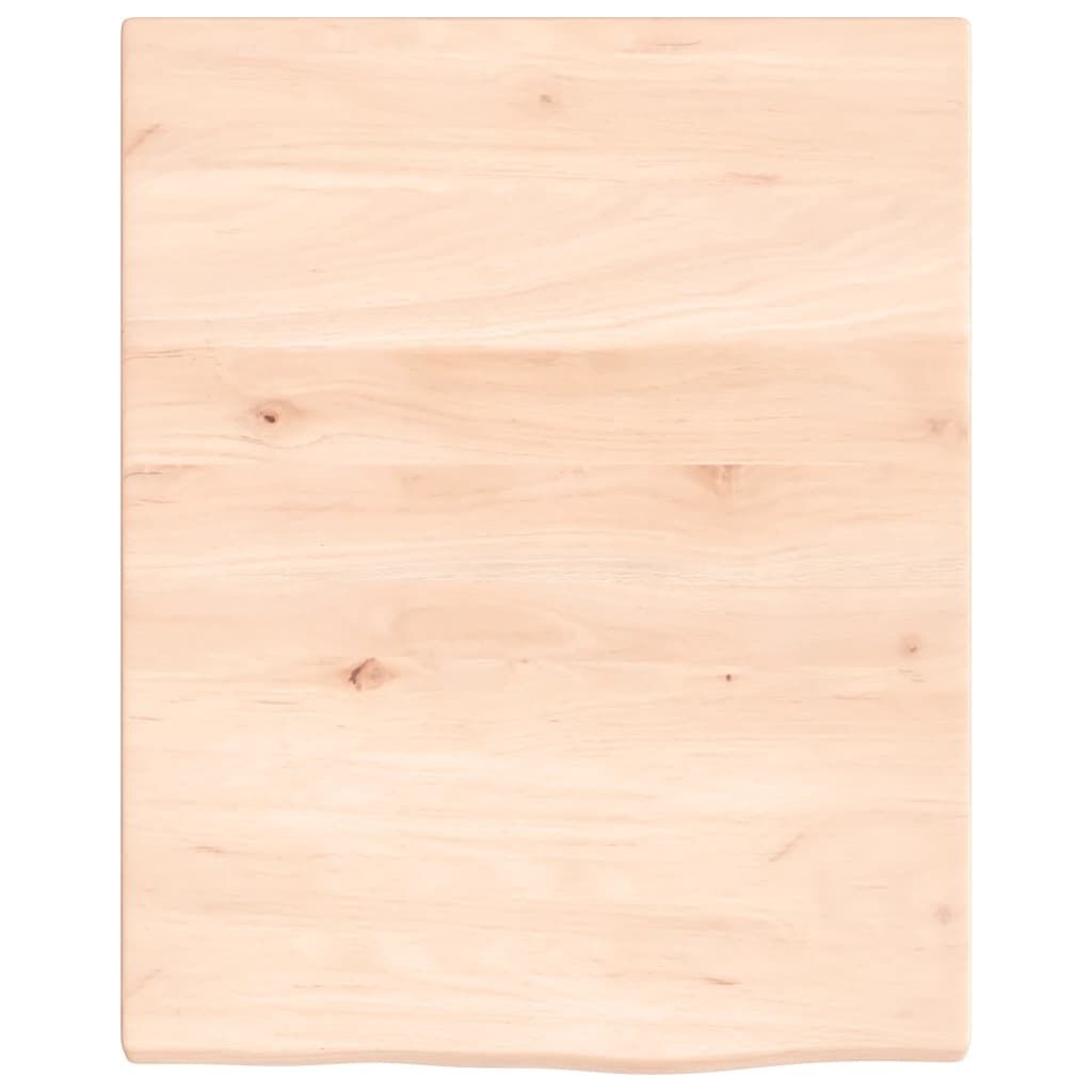 vidaXL Wastafelblad 40x50x2 cm onbehandeld massief hout