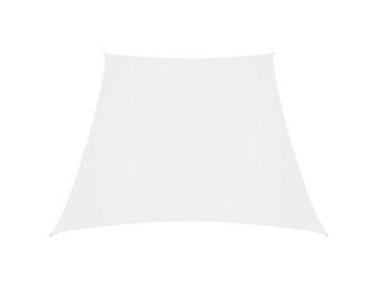 vidaXL Zonnezeil trapezium 2/4x3 m oxford stof wit