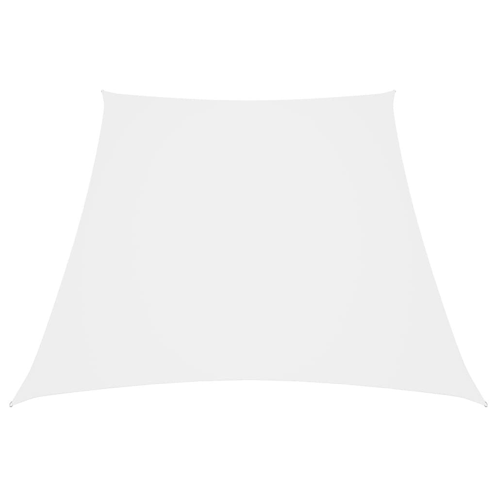 vidaXL Zonnezeil trapezium 2/4x3 m oxford stof wit