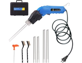 Komsepor piepschuimsnijder, elektrische hete-mes, schuimsnijder met Nichrome messen styrocutter 220-240 V met koelsysteem, geschikt voor piepschuim (Blauw-luchtkoeling 200W)