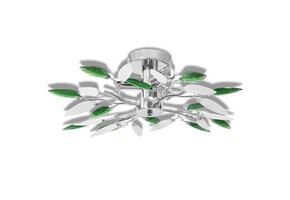 Plafondlamp met Kristal Bladeren - 3xE14 Fitting - 28% Korting