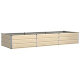 vidaXL Plantenbak Ivoor 290 x 100 x 45 cm Gegalvaniseerd staal