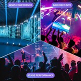 2 stuks lichtstatief met dwarstraverse, 1 m-2,5 m in hoogte verstelbare DJ lichtstatief voor podiumverlichting en concerverlichting, voor maximaal 4 DJ-licht