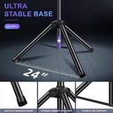 2 stuks lichtstatief met dwarstraverse, 1 m-2,5 m in hoogte verstelbare DJ lichtstatief voor podiumverlichting en concerverlichting, voor maximaal 4 DJ-licht