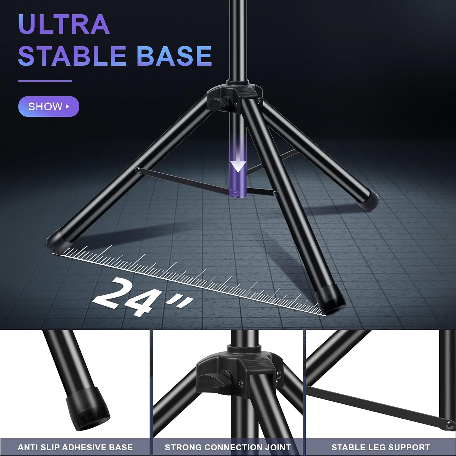 DJ Lichtstatief Set (2 stuks) - 1-2,5m Verstelbaar - 40kg Draagvermogen - Nu 29% Korting!