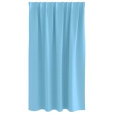 vidaXL Gordijnen met gordijnen 2 pcs lichtblauw Polyester