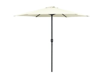 vidaXL Parasol met aluminium paal 270x246 cm zandwit