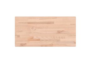 vidaXL Rechthoekig Beukenhouten Tafelblad 100x50x1,5 cm - 34% Korting