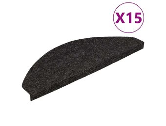vidaXL Trapmatten zelfklevend 15 st 56x17x3 cm zwart