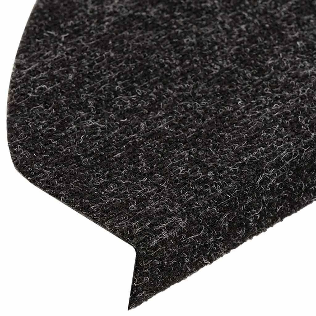 vidaXL Trapmatten zelfklevend 15 st 56x17x3 cm zwart