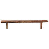vidaXL Wandschappen 2 st 90x20x18 cm massief acaciahout