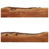 vidaXL Wandschappen 2 st 90x20x18 cm massief acaciahout