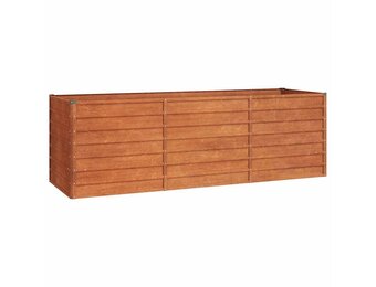 vidaXL Plantenbak verhoogd 240x80x77 cm cortenstaal roestig