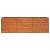vidaXL Plantenbak verhoogd 240x80x77 cm cortenstaal roestig