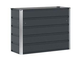 vidaXL Plantenbak Antraciet 100 x 40 x 75 cm Staal