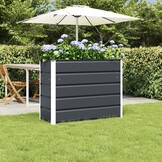 vidaXL Plantenbak Antraciet 100 x 40 x 75 cm Staal