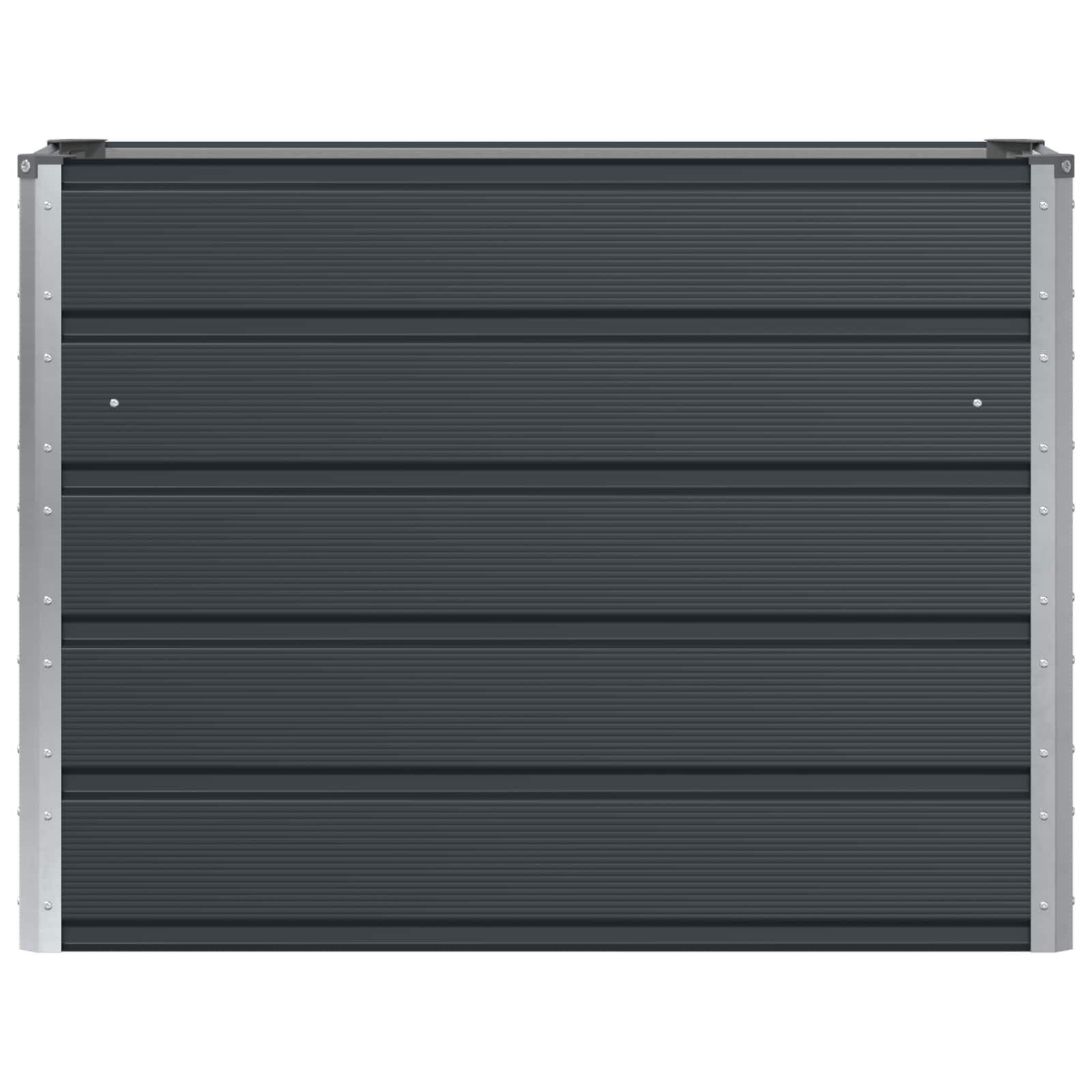 vidaXL Plantenbak Antraciet 100 x 40 x 75 cm Staal
