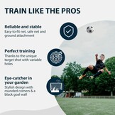 HUDORA Voetbaldoel RoCo met doelwand (2-in-1) – flexibel targetshot systeem – weerbestendig, inklapbaar en stabiel – voor kinderen en volwassenen – inclusief puntenteller en variabele doelopeningen - Maat 180 x 120 cm