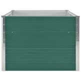 vidaXL Plantenbak verhoogd 160x80x45 cm gegalvaniseerd staal groen