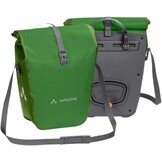 VAUDE Fietstassen voor bagagedrager Aqua Back 2 x 24 l, groen, 2 x achterwieltassen waterdicht, fietstas achter, eenvoudige bevestiging, Made in Germany
