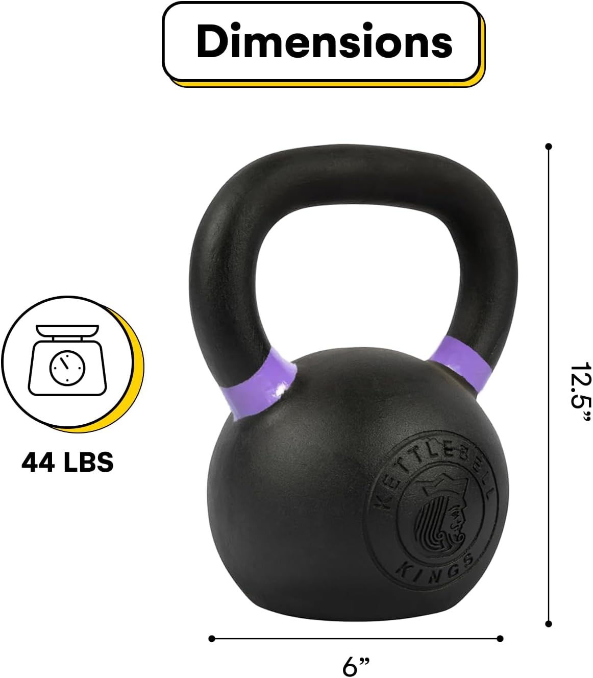Kettlebell met Poedercoating 4-48 kg | Duurzaam en Ergonomisch | 41% Korting