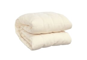 vidaXL Verzwaringsdeken 200x220 cm 9 kg, lichtcrème - 34% Korting!