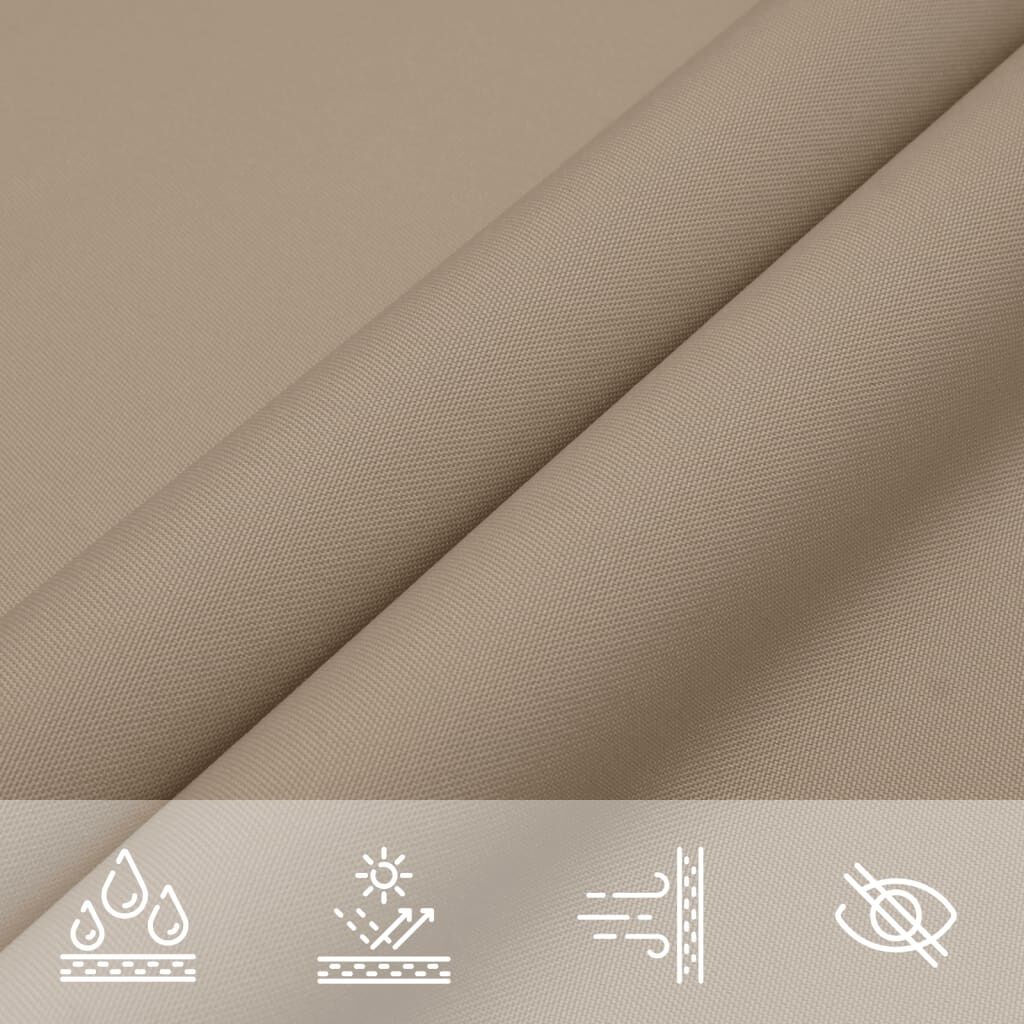 vidaXL Zonnescherm rechthoekig 3x6 m oxford stof taupe