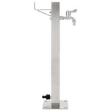 vidaXL Tuinwaterkolom vierkant 65 cm roestvrij staal