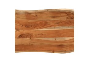 Acaciahout Tafelblad met Natuurlijke Rand - 70x60 cm - 29% Korting!