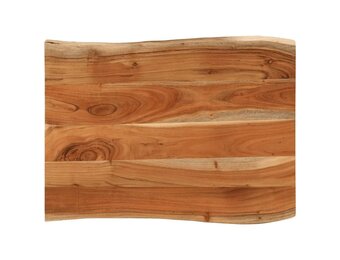 vidaXL Tafelblad rechthoekig natuurlijke rand 70x60x3,8 cm acaciahout
