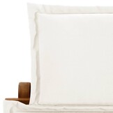 vidaXL Ligbed met kussen massief acaciahout crème