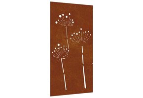 Wanddecoratie Cortenstaal Bloemen 105x55 cm - 29% Korting