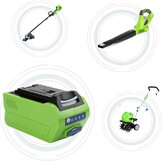 Exmate Li-Ion 40V 5.0Ah accu voor GreenWorks G-MAX 29472 29282 2601102 24252 29462 29302 29662