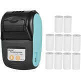 Draagbare bonnenprinter 58mm Pt-210 voor Retail Horeca Logistiek | Bluetooth iOS Android | 1500mAh accu 8u werktijd | Incl. 10 papierrollen